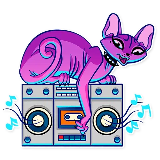 The Neon Cat - Sticker 19