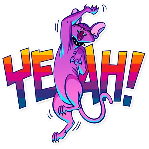 The Neon Cat - Sticker 26