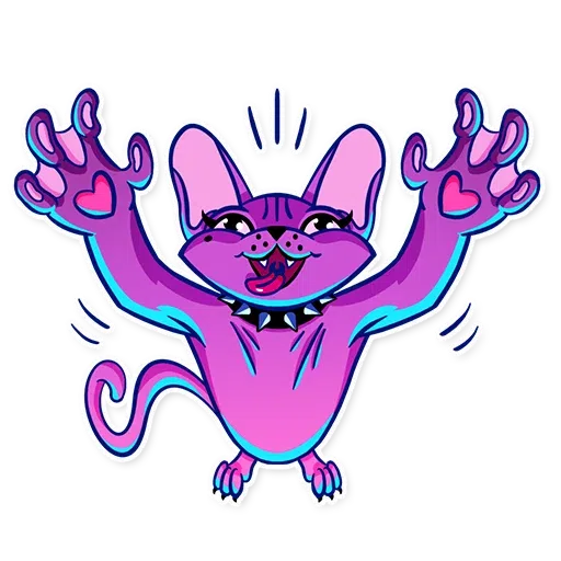 The Neon Cat - Sticker 21