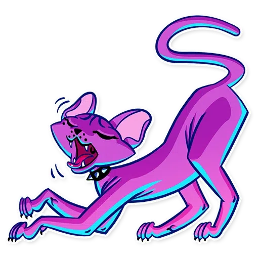 The Neon Cat - Sticker 25