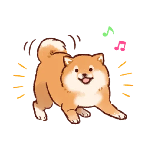 Soft and cute dog - Sticker 21