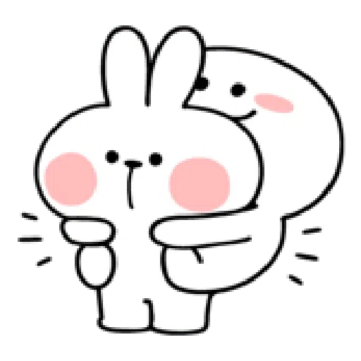 Rabbit Smile Person 3 - Sticker 13