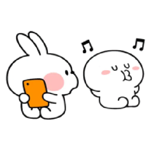 Rabbit Smile Person 3 - Sticker 30
