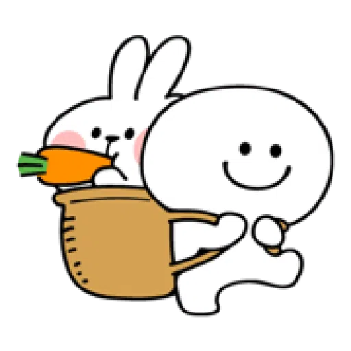 Rabbit Smile Person 3 - Sticker 24