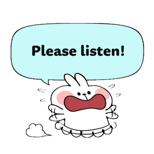 Spoiled rabbit speech - Sticker 24