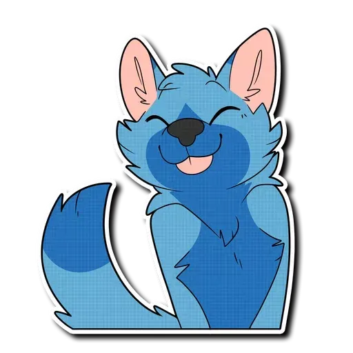 Blue wolf - Sticker 10