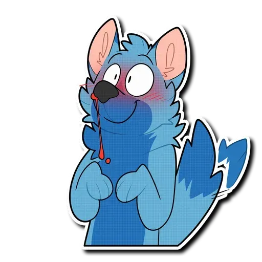 Blue wolf - Sticker 23