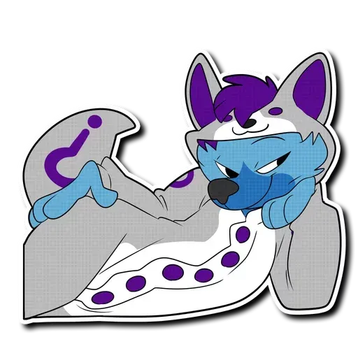 Blue wolf - Sticker 16
