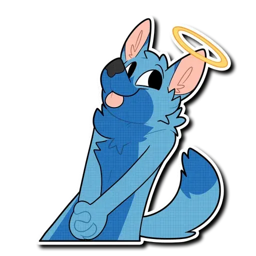 Blue wolf - Sticker 24