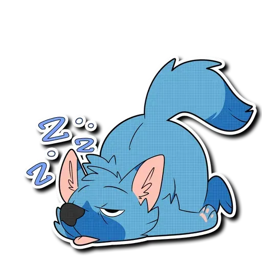 Blue wolf - Sticker 9
