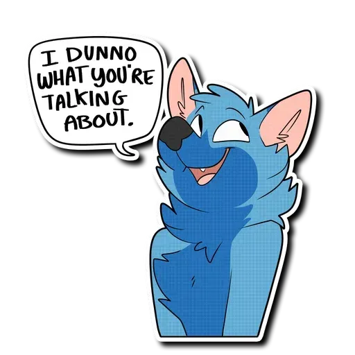 Blue wolf - Sticker 17