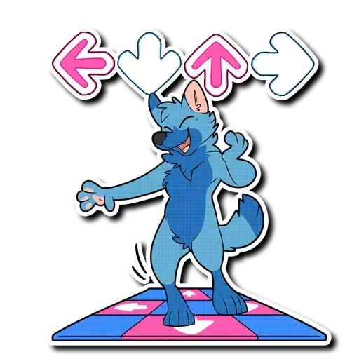 Blue wolf - Sticker 15