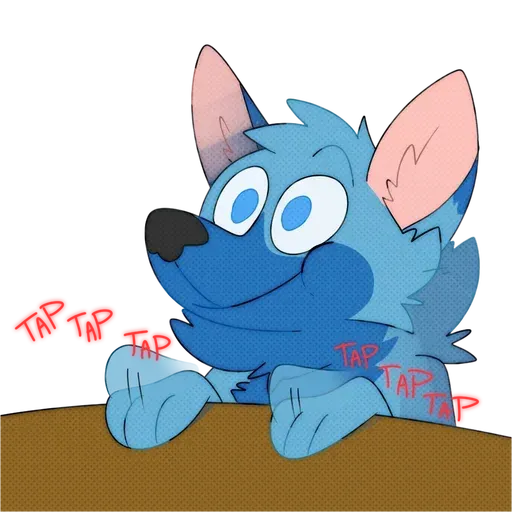 Blue wolf - Sticker 28