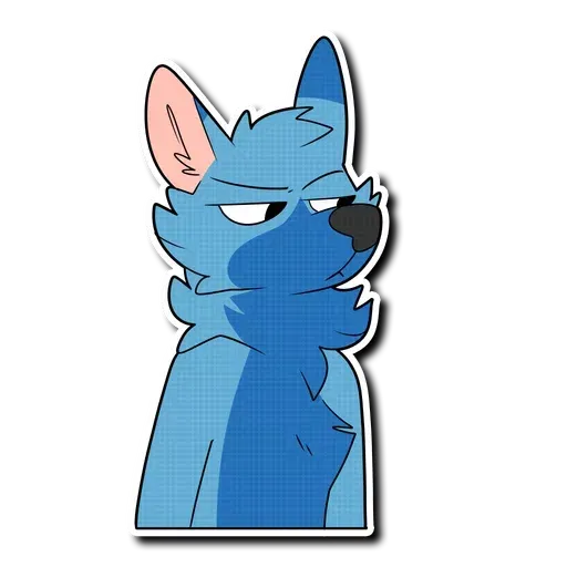 Blue wolf - Sticker 12