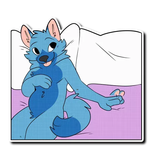 Blue wolf - Sticker 13