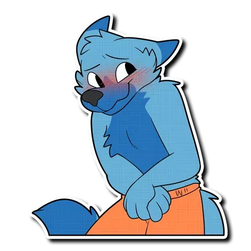 Blue wolf - Sticker 21