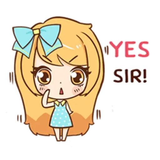 Yellow hair - Sticker 21
