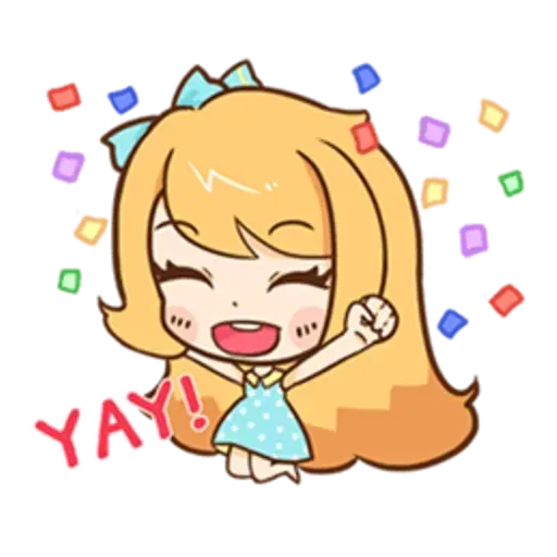 Yellow hair - Sticker 14