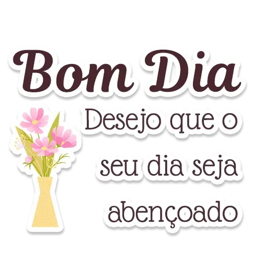 Bom dia com mensagem - Sticker 23