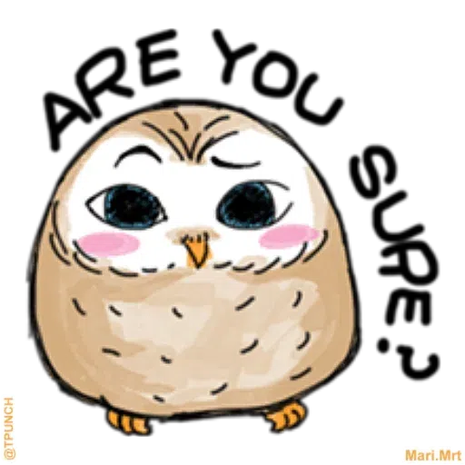 A little cute owl - Sticker 12