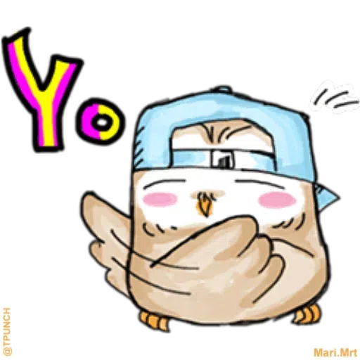 A little cute owl - Sticker 24