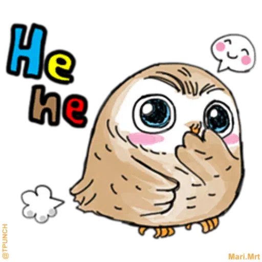 A little cute owl - Sticker 20