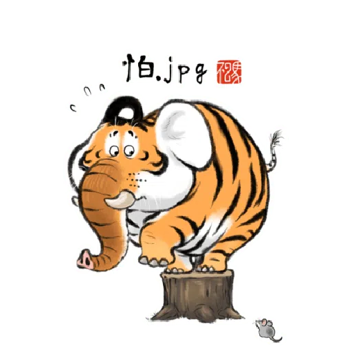 一切皆可胖虎 變裝貼圖 - Sticker 16