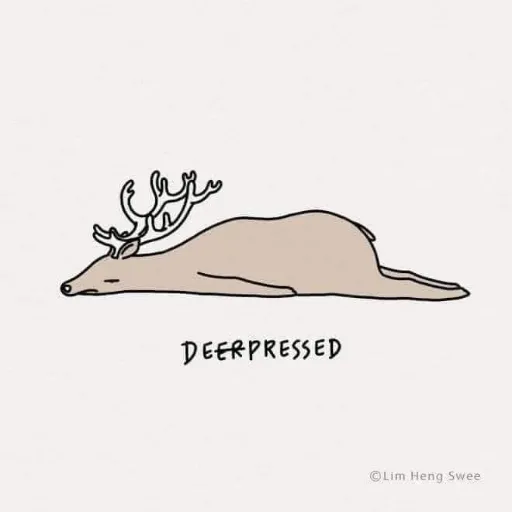 Moody Animal Puns - Sticker 12