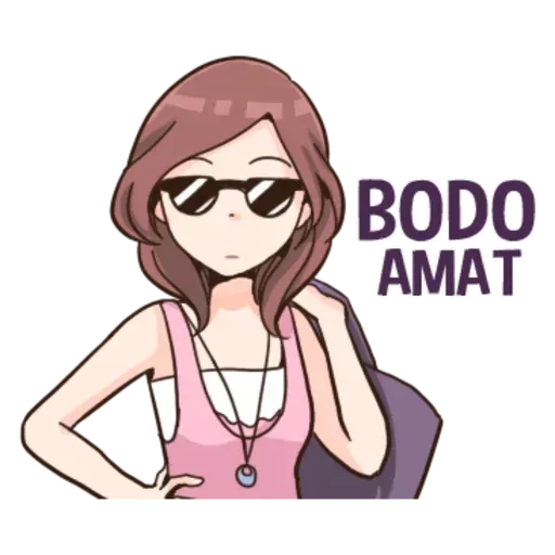 Cute girl - Sticker 24