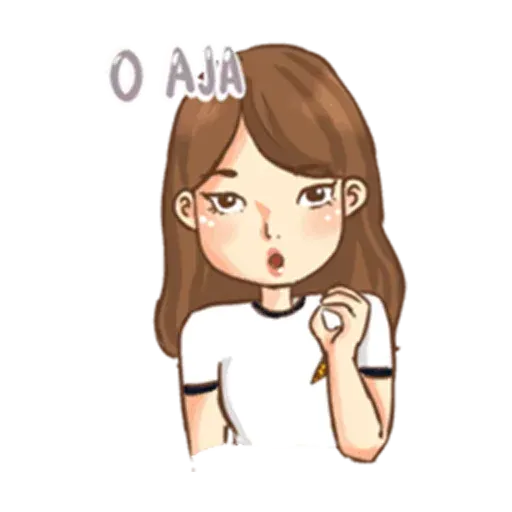 Cute girl - Sticker 21