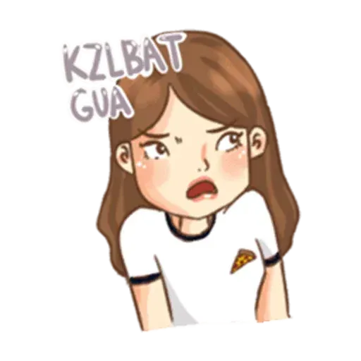 Cute girl - Sticker 23