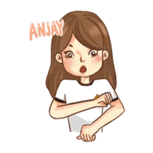 Cute girl - Sticker 22