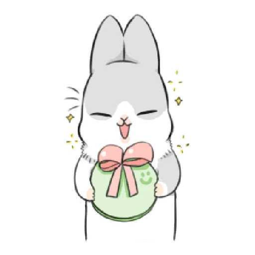 ㄇㄚˊ幾兔17 come, study ,禮物 - Sticker 29