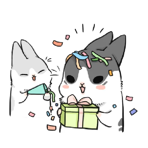 ㄇㄚˊ幾兔17 come, study ,禮物 - Sticker 24