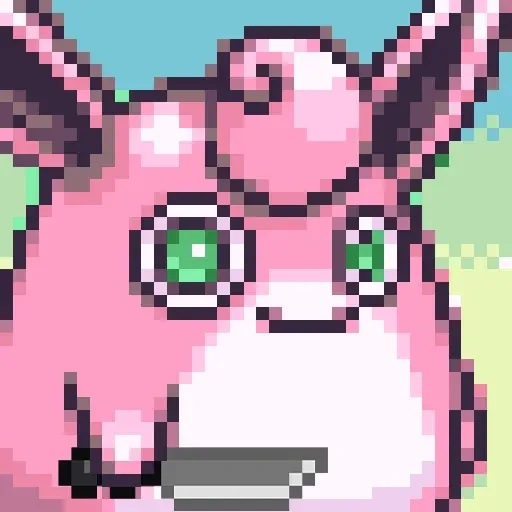Wigglytuff Portrait - Sticker 12