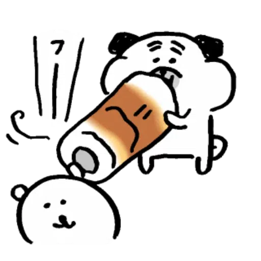 自分ツッコミくま_いぬ - Sticker 14
