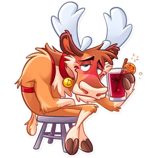 Reindeer Party - Sticker 22
