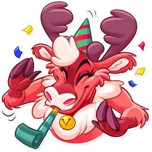 Reindeer Party - Sticker 25