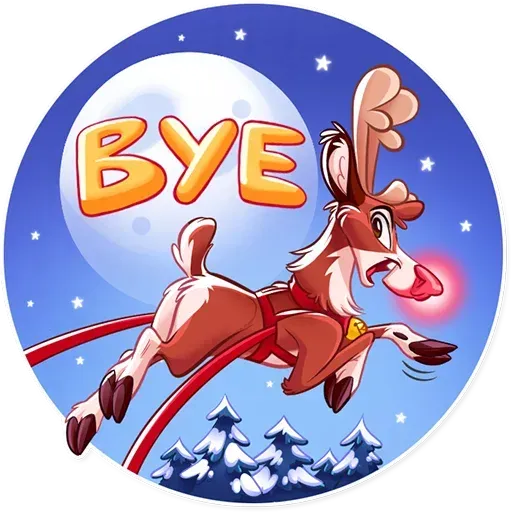 Reindeer Party - Sticker 23