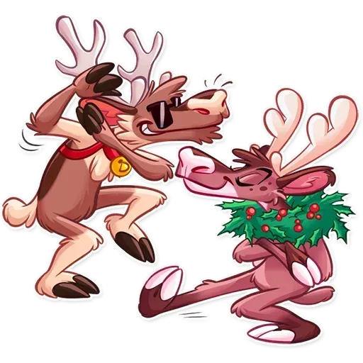 Reindeer Party - Sticker 19