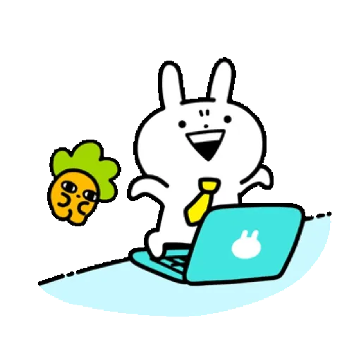 熱力四射！！娪莎姬 工作2 (Usagyuuun, 新年, CNY) GIF* - Sticker 13