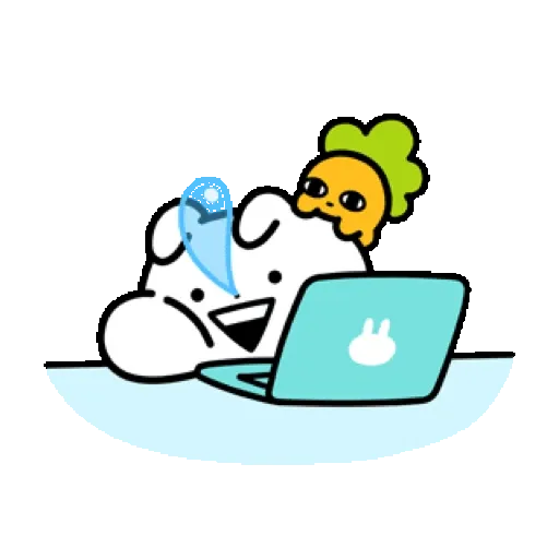 熱力四射！！娪莎姬 工作2 (Usagyuuun, 新年, CNY) GIF* - Sticker 14