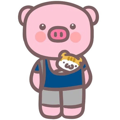 Meow家族與月巴豬仔 - Sticker 21