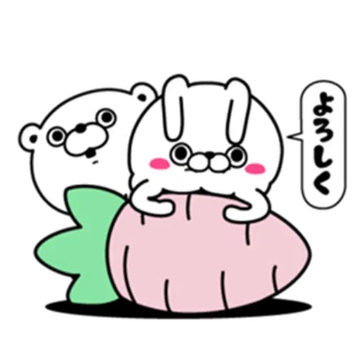 Rabbit100% daily use - Sticker 11