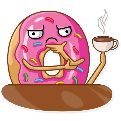 Donut and Coffe - Sticker 28