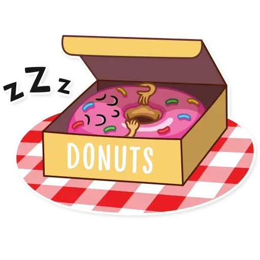 Donut and Coffe - Sticker 17