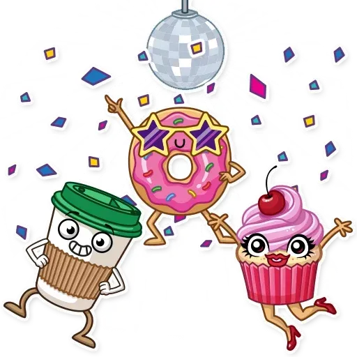 Donut and Coffe - Sticker 21