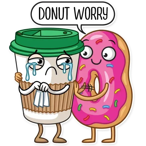 Donut and Coffe - Sticker 18