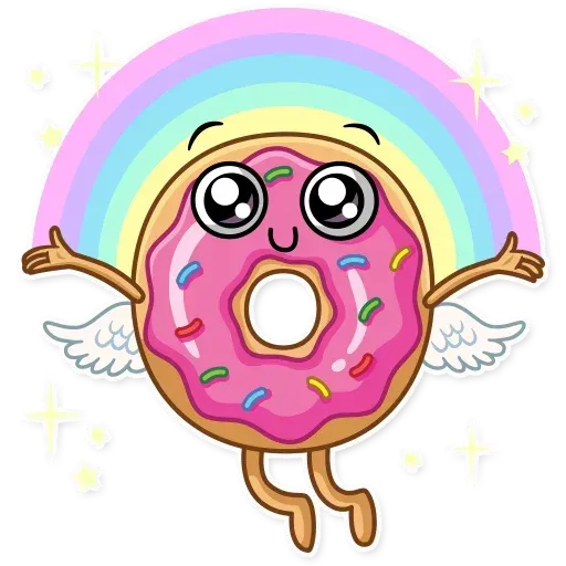 Donut and Coffe - Sticker 25