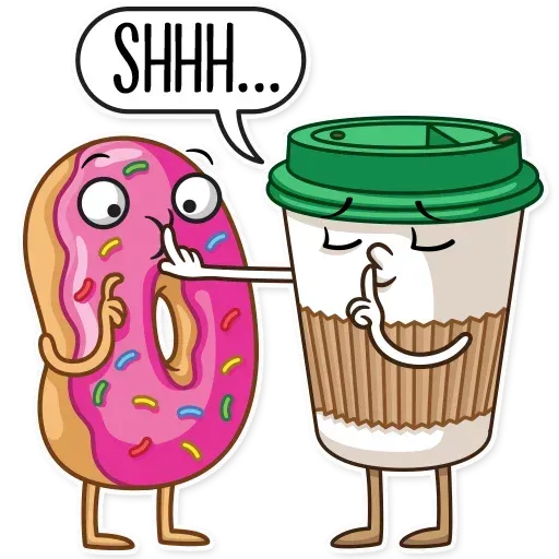 Donut and Coffe - Sticker 9